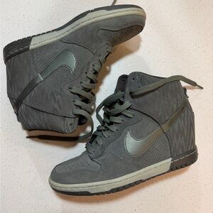 Nike Jade Green Sky Dunk Hi Hidden Wedge Sneakers